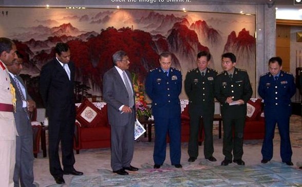Sri Lankan defence secretary in China with top military officers