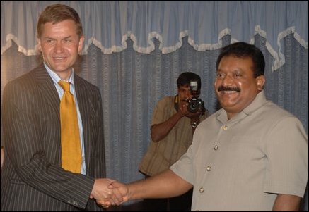LTTE Leader with Eric Sokheim