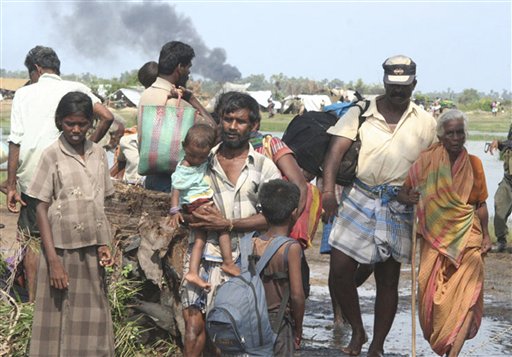 About 200,000 displaced people are still living in refugee camps in northern Sri Lanka, even though southerners believe everything is back to 