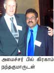 Minister Bil Graham with Nandakumar