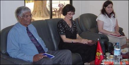 Canadian Ambassador in Kilinochi; Courtesy: tamilnet.com