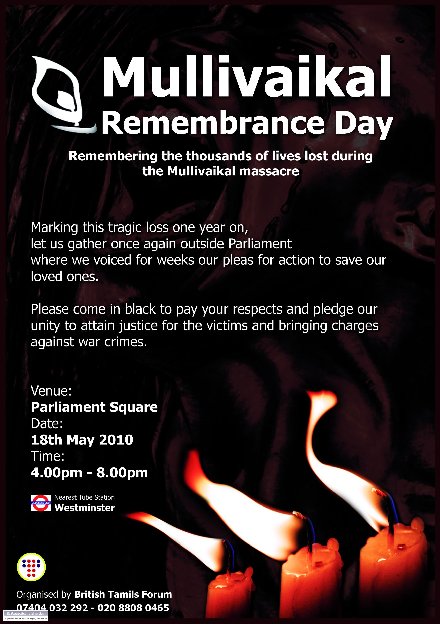 War Crimes against Eelam Tamils - Mullivaikal Remembrance Day