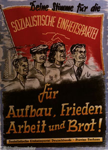 Election Poster for the Socialist Unity Party of Germany (SED) (1948)